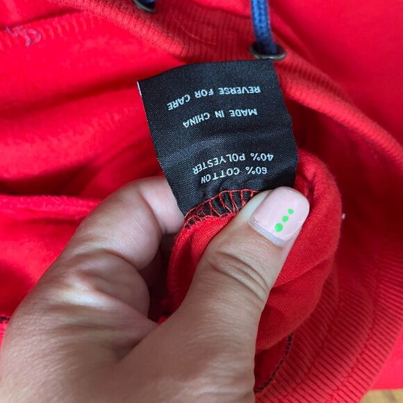 Nike MENS Tech Fleece Joggers Pants Cuffed University Red Black Sweatpants XL - Picture 8 of 12